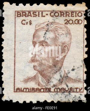 Brasile - 1946 CIRCA: un timbro stampato in Brasile mostra Almirante Maurity Foto Stock