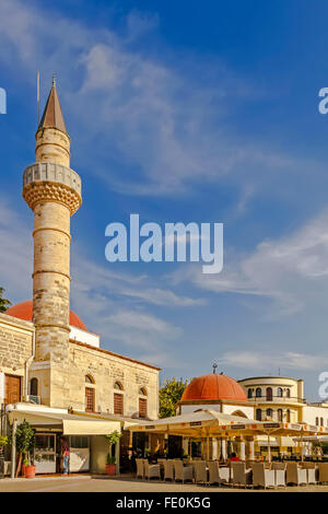 La moschea Deftertar la città di Kos Kos Grecia Foto Stock