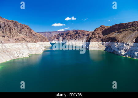 La diga di Hoover Aspirazione (Penstock) torri in Nevada, Stati Uniti Foto Stock