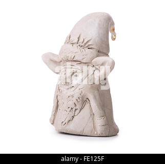 Elf toy isolati su sfondo bianco Foto Stock