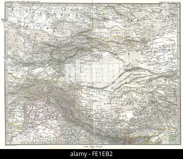 TIBET: Turkestan Cina Russia Inner-Asien, 1879 Mappa antichi Foto Stock