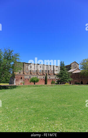 Abbazia di San Galgano, Toscana, Italia Foto Stock