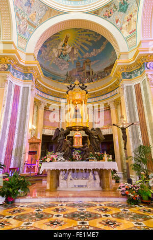 La Chiesa del pellegrinaggio della Madonna Nera di Tindari, Sicilia, Italia Foto Stock