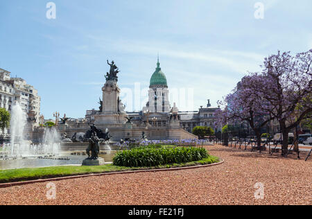 Congresso nazionale dell'Argentina, Congressional Plaza, Buenos Aires Foto Stock