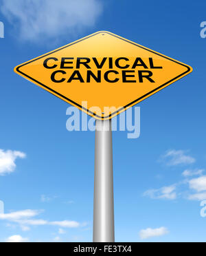 Il cancro cervicale concetto. Foto Stock