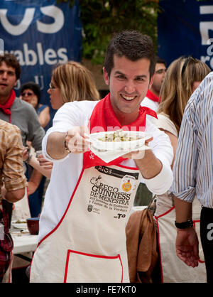 Festival di verdura. Tudela. La Navarra. Spagna Foto Stock