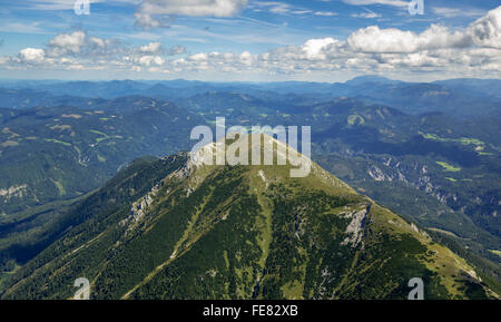 Vista aerea, Ötscher, Oetscher, Lackenhof, Alpenflug, Austria Inferiore, Austria, Europa, vista aerea, uccelli-occhi vista, Vista aerea, Foto Stock