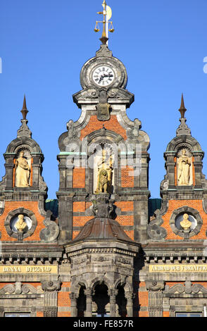 Frammento della costruzione di Malmo Municipio, Svezia Foto Stock