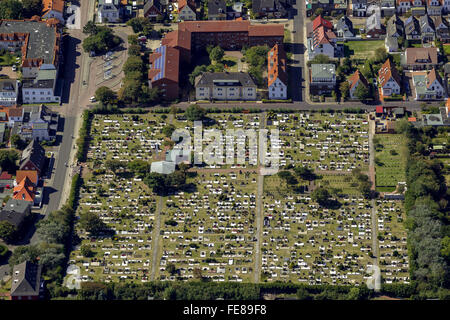 Cimitero Norderney, antenna, Norderney, Mare del Nord, isola del Mare del Nord, Est Isole Frisone, Bassa Sassonia, Germania, Europa, antenna Foto Stock