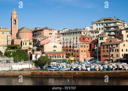 Nervi è un ex villaggio di pescatori ora una località balneare di Genova nella regione Liguria Italia Foto Stock