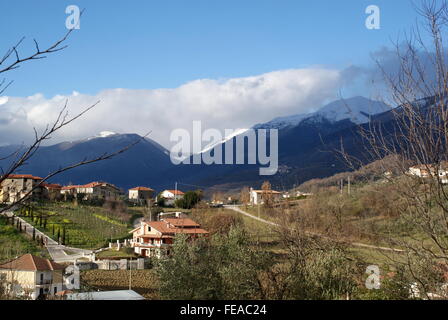 Picinisco, Val di Comino, Lazio, Italia Foto Stock