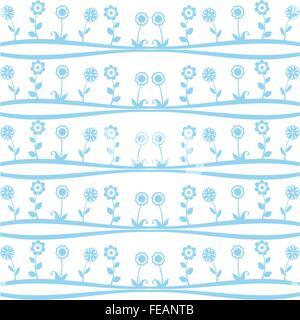 Modello senza giunture di fiori di primavera Illustrazione Vettoriale