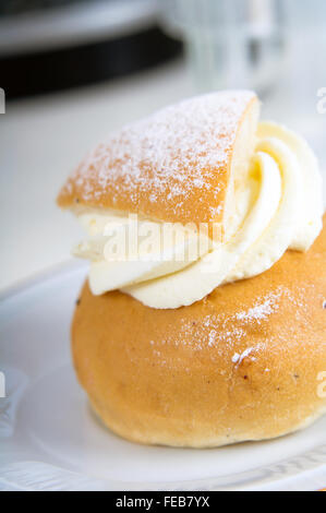 Semla fastlagsbulle Foto Stock