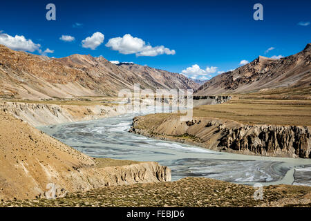 Paesaggio himalayano in Himalaya Foto Stock