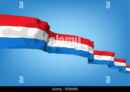 Bandiera nazionale dei Paesi Bassi Illustrazione Vettoriale