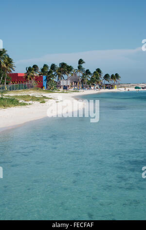 Aruba Surfside beach nei pressi di Oranjestad downtown Foto Stock