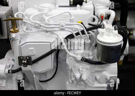 Moderno motore utilizzato sul industria marina Foto Stock