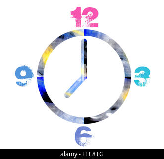 Orologio funky Foto Stock