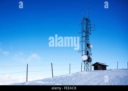 Val Gardena in inverno Foto Stock