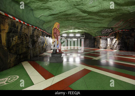 Kungstradgarden stazione della metropolitana di Stoccolma, Svezia Foto Stock