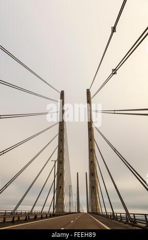 Il ponte che unisce la Danimarca alla Svezia, come presentato nella serie TV - 'ponte' Foto Stock