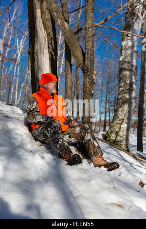 A fine stagione Wisconsin hunter Foto Stock