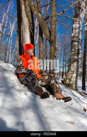 A fine stagione Wisconsin hunter Foto Stock