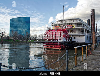 Il Delta King Riverboat Hotel Foto Stock