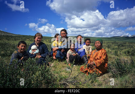 Duhkha (stesso come Tsaatan) persone Foto Stock