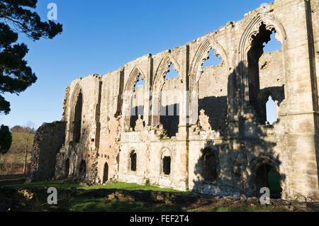 Le rovine di una Abbazia di Sant Agata o Easby Abbey, vicino a Richmond, North Yorkshire, Inghilterra, Regno Unito Foto Stock