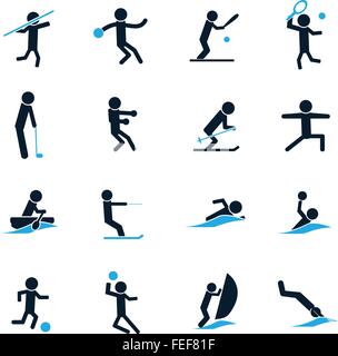 Sport set di icone Illustrazione Vettoriale