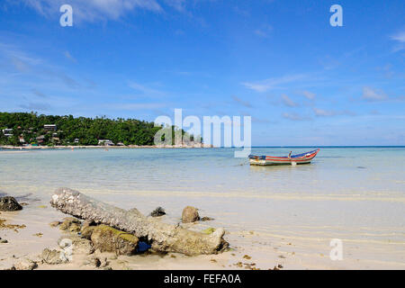 Lunga coda di barche in insalata era Koh Phangan Thailandia Foto Stock