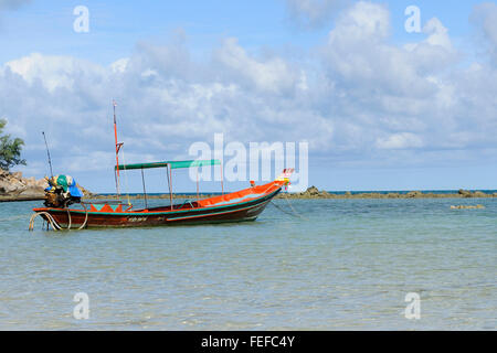 Lunga coda di barche in insalata era Koh Phangan Thailandia Foto Stock