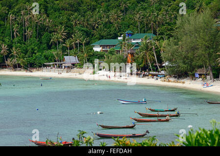 Lunga coda di barche in insalata era Koh Phangan Thailandia Foto Stock