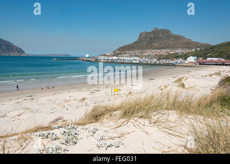 Hout Bay Beach, Hout Bay, Cape Peninsula, Città del Capo comune, Provincia del Capo Occidentale, Sud Africa Foto Stock