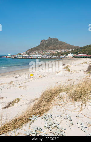 Hout Bay Beach, Hout Bay, Cape Peninsula, Città del Capo comune, Provincia del Capo Occidentale, Sud Africa Foto Stock