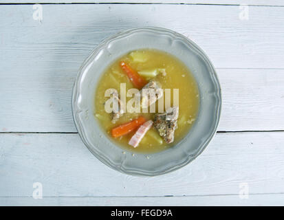 Norvegese tradizionale zuppa di piselli - ertesuppe Foto Stock