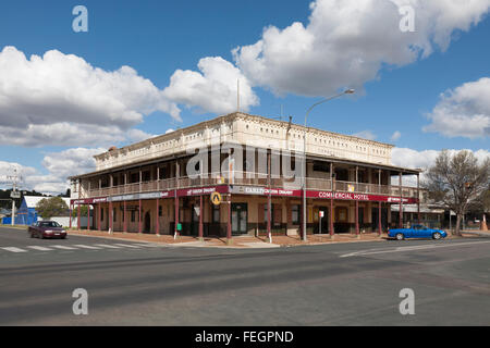 Commercial Hotel 197 Lachlan St, fieno NSW 2711.il fieno il centro regionale per il distretto di Riverina del Nuovo Galles del Sud Australia Foto Stock