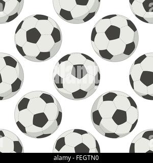 Palloni da calcio, sfondo senza giunture Illustrazione Vettoriale