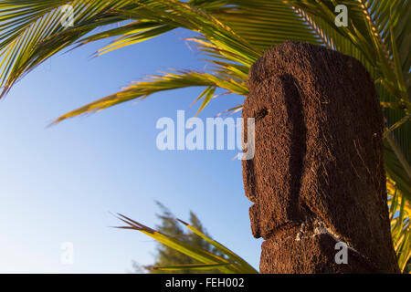 Statua di Blue Lagoon Resort, Nacula Island, Yasawa Islands, Isole Figi Foto Stock