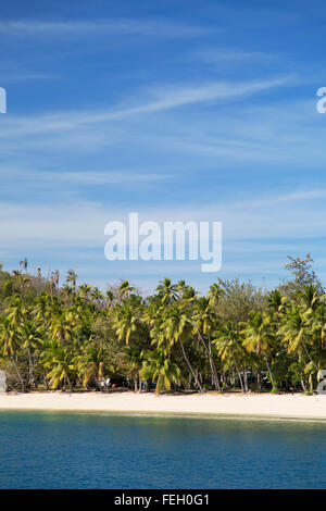 Il Nanuya Lailai Island, Blue Lagoon, Yasawa Islands, Isole Figi Foto Stock