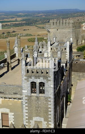 Castillo de Almodóvar del Río un castello di origine moresca nella città di Almodóvar del Río, Córdoba, Spagna Foto Stock