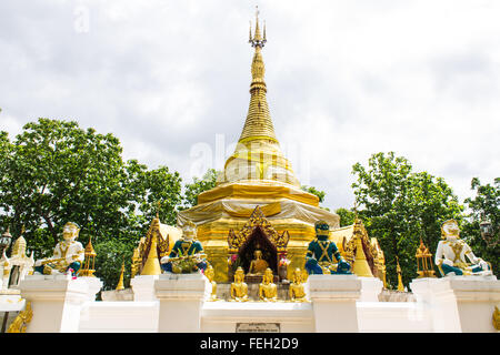 Prathat Sanhai Pagoda in Wianghaeng, Chiangmai Thailandia Foto Stock