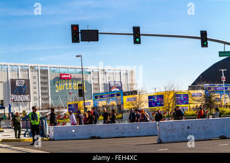 Levis Stadium casa dei super bowl 50 sabato 6 febbraio 2016 il giorno prima che il Super Bowl Foto Stock