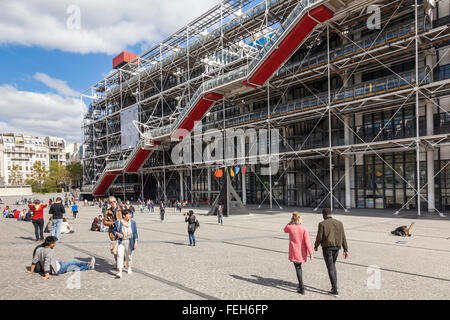 Centro Pompidou, Parigi, Francia Foto Stock