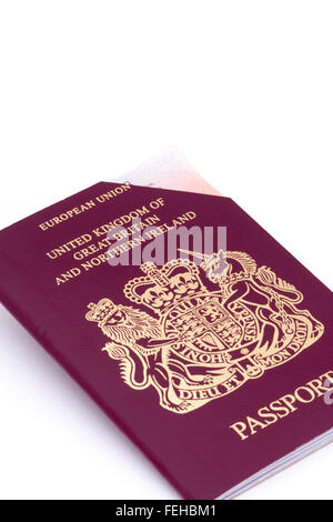 Scaduto REGNO UNITO passaporto dell'Unione europea Foto Stock