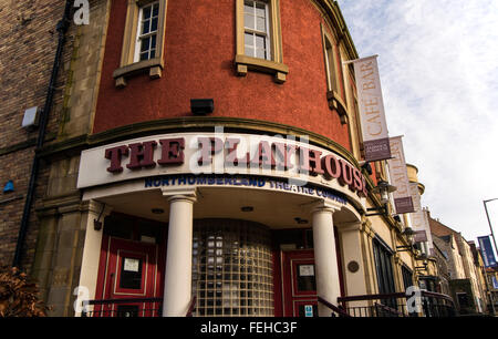 Alnwick Playhouse entrata nel Northumberland, Inghilterra Foto Stock