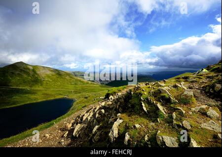 Red Tarn e Birkhouse Moor dal bordo di estensione Foto Stock