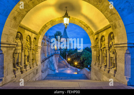 Halaszbastya Bastione del Pescatore , Budapest , Ungheria Foto Stock
