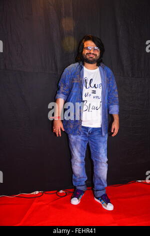 Bollywood singer Pritam effettuando in corrispondenza di Sabarmati Riverfront in Ahmedabad, India Foto Stock